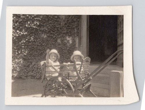 Old photo children sitting - photo,