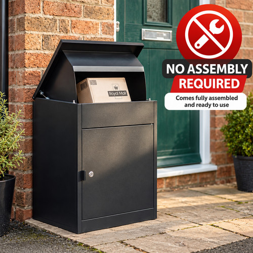 Lockable metal parcel delivery - metal,