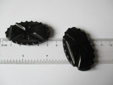 Whitby Jet necklace panels x 2