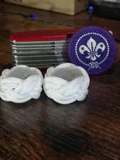 Paracord Scout Woggle White