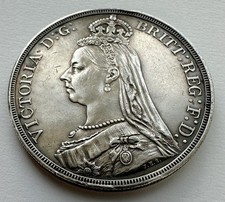 1887 Crown - Victoria British Silver coin*659
