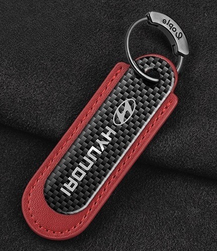 Premium hyundai keyring carbon - premium,