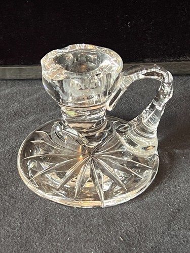 Lead crystal chamberstick - lead,