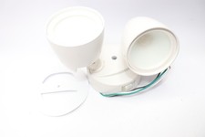 Outdoor Integrated Twin Head LED Flood Light Security Light White - Light Only