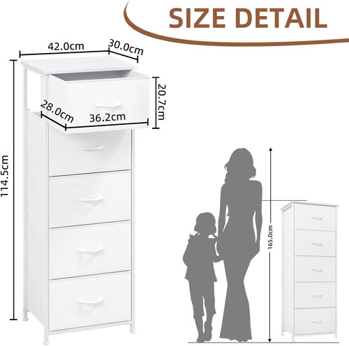 Somdot tall chest drawers - chest, of