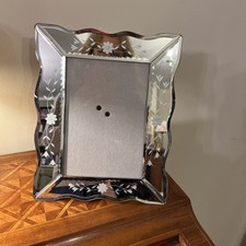 Glass Etched Venetian Style