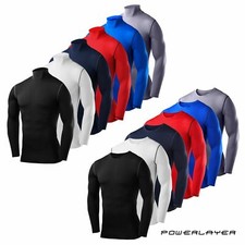 Compression Base Layer Short Sleeve Top PowerLayer Mens Boys Running Workout