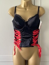 Sexy black and red corset