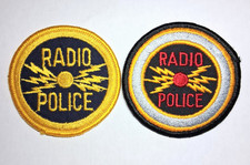 Vintage Radio Police Patch Set