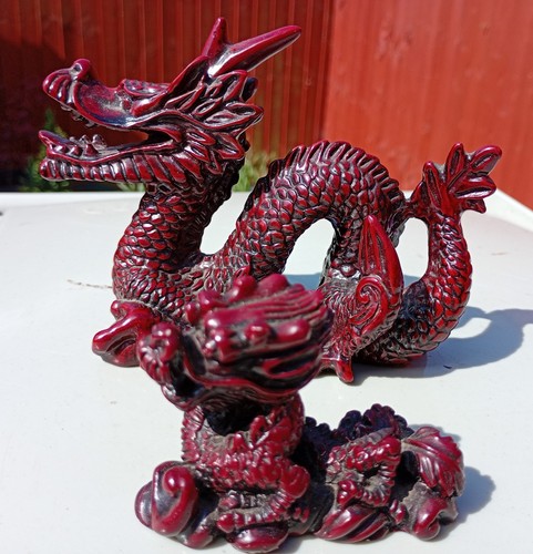 Chinese dragons resin - dragons,