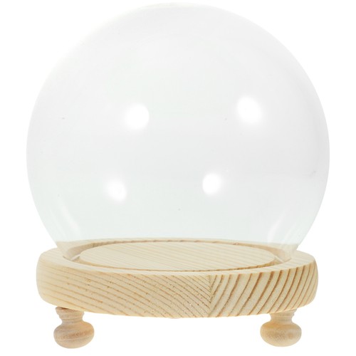Round plant dome small glass - round,