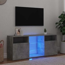 TV Cabinet With LED Lights, TV Stand, TV Hall Entertainment Centre Unit vidaXL