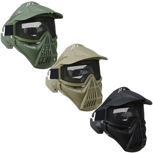 Full face mesh mask - mask, steel