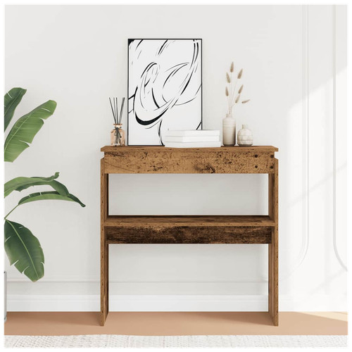 Console table old wood - console,