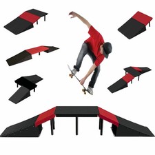 Kids Stunt Skate Ramp Set For Scooter Skateboard Bike BMX Inline Roller Skates