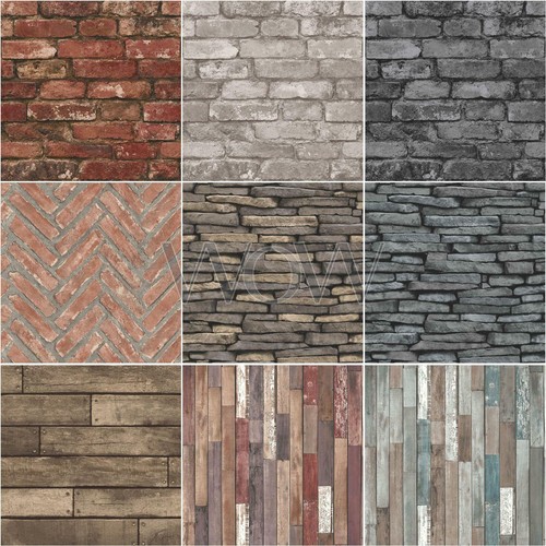 Fine decor brick wood stone - fine,