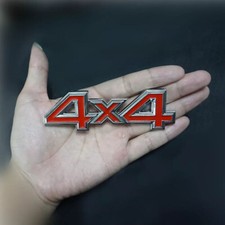 Metal Chrome 4x4 Car Rear