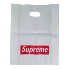 Original Supreme White Plastic Bag Red Box Logo 13" x 16" Authentic