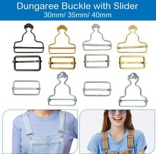 30/35/40MM Dungaree Buckle with Slider Bar Jumpsuit Suspender Pack of 2/4/10/50