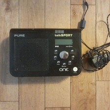 Pure Move Talk Sport Portable DAB FM Radio Digital Black Mains Battery