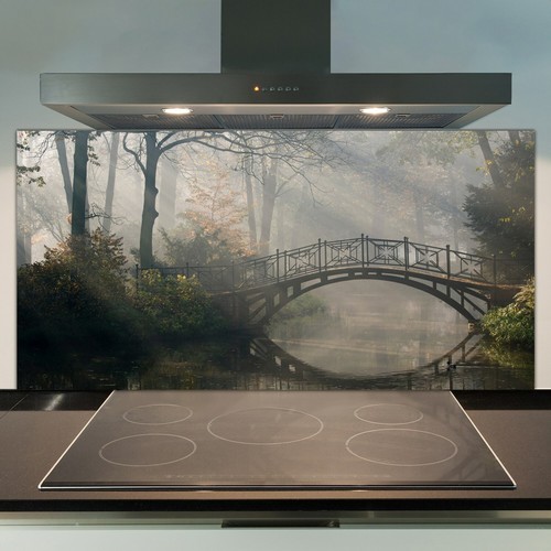 Glass kitchen splashback tile - splashback,