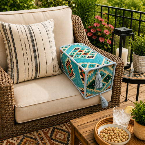 Handmade turkish kilim armrest - kilim,