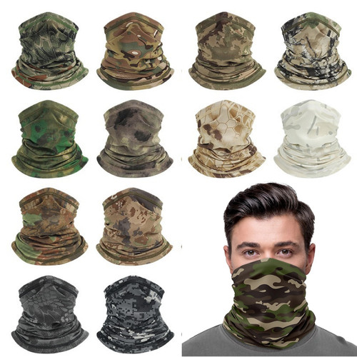 Camouflage neck tube snood - neck,