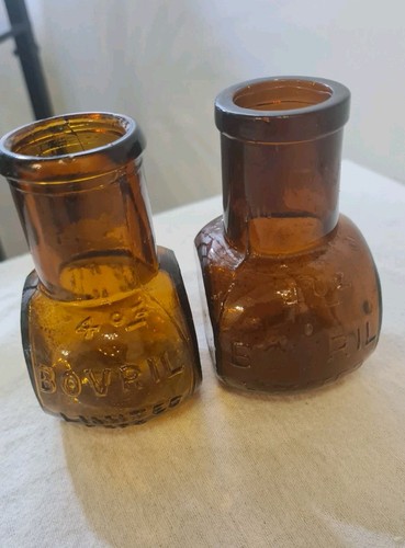 Antique miniature amber glass - amber,