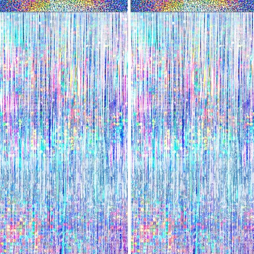 Packs silver foil fringe - packs,