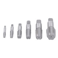 6Pcs Pipe Tap Kit Durable Carbon Steel Thread Forming Set For Plumbing