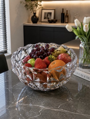 Clear cut crystal - style, fruit