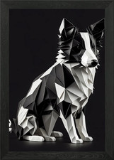 Border Collie Framed Wall Art
