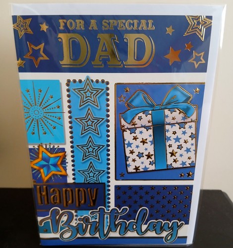 Special dad birthday card - card, 7x5"