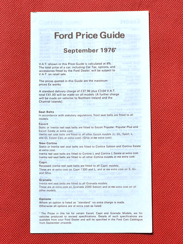 1976 ford cars price list - 1976,