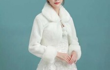 UK Faux Fur Winter Jacket 3/4