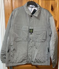 Grey Stone Island Nylon Metal Econyl Overshirt Primaloft Jacket - Medium