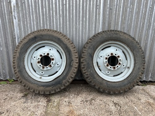 Pair rims and tyres to - 6.00,