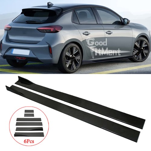 Glossy side skirts spoiler lip - side,