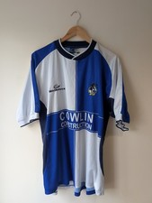 Bristol Rovers 2004/05 Home Football Shirt Strikeforce Size Extra Large Mens XL