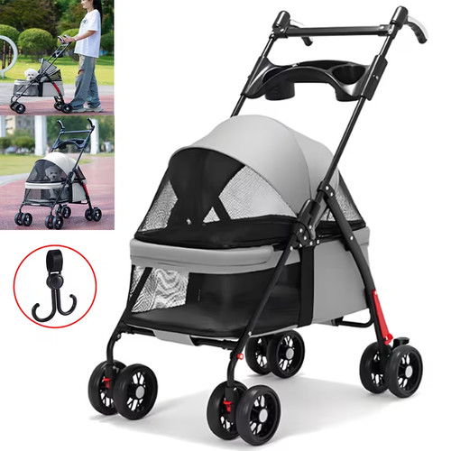 Wheel portable pet stroller - portable,