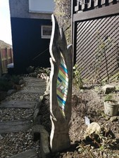 Stained Glass Garden Sculpture
