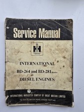 INTERNATIONAL TRACTOR BD-264 & BD-281 DIESEL ENGINE SERVICE MANUAL
