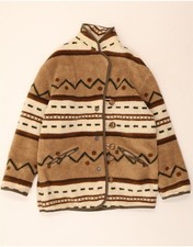 VINTAGE Womens Fleece Coat UK