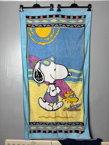 Vintage snoopy beach towel - beach,