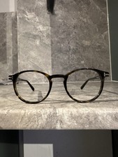 Tom Ford 5294 056 Havana Blue Key Hole Brille Glasses Frames Size 48