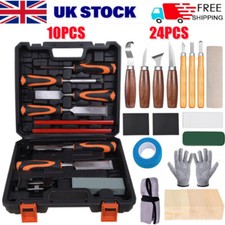 Wood Carving Chisel Set Woodworking Tool with Sharpening Stone and Honing Guide