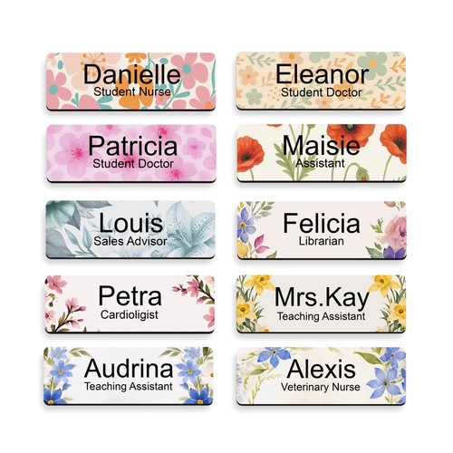 Custom name badge pretty - badge,,