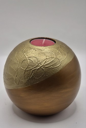 Golden orb handpainted - orb,