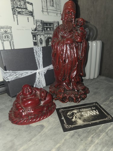 Vintage red resin chinese - vintage,