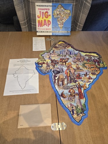 Vintage waddington jig map - waddington's, jig-map